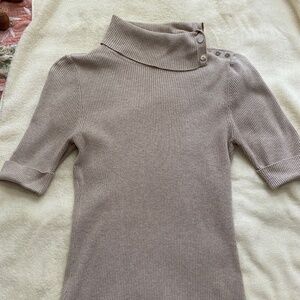 WHBM short sleeved cowl sweater